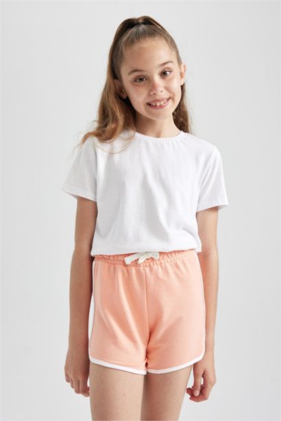 Girl Regular Fit Sweatshirt Fabric Shorts