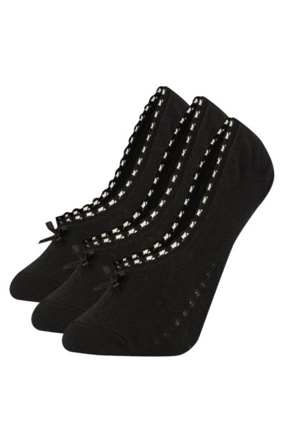 جوارب فلات قطن من 3 قطع