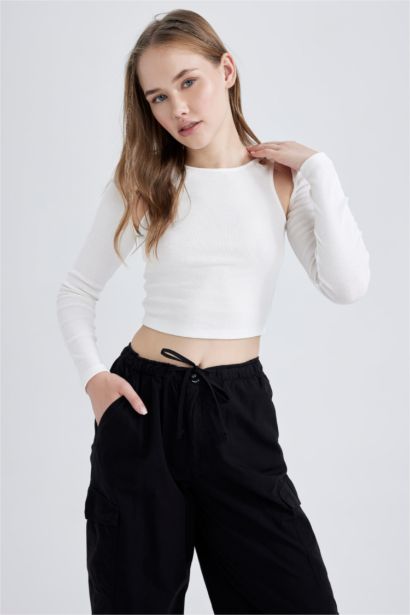 تيشيرت سليم فيت ردن طويل