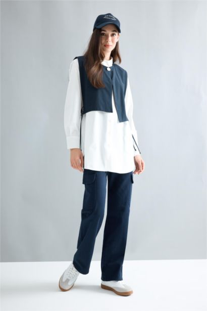 Брюки карго з габардину для жінок