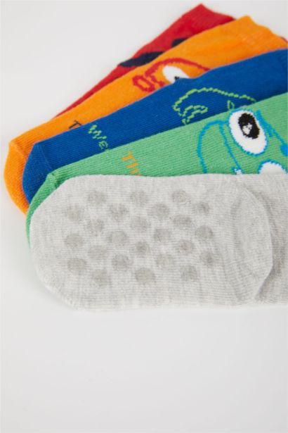 Baby Boy 5 Piece Cotton Long Socks