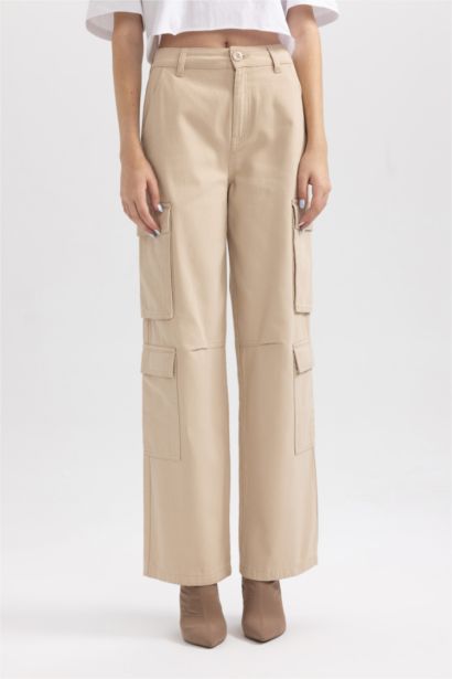 بنطلون جبردين كارجو بقصة مستقيمة