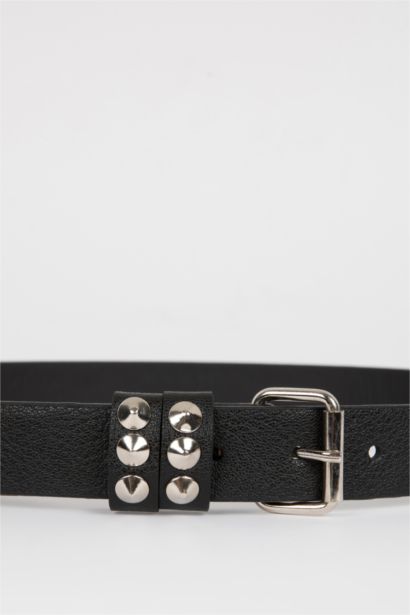 Kadın Suni Deri Klasik Kemer