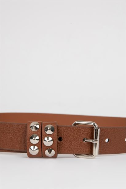 Kadın Suni Deri Klasik Kemer