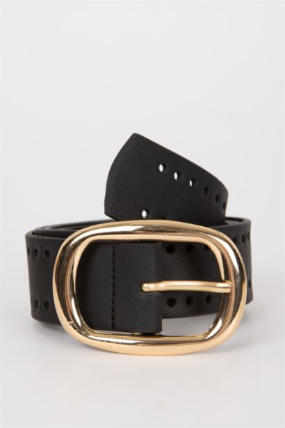 Kadın Suni Deri Klasik Kemer