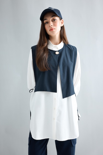 Regular Fit Poplin Long Sleeve Tunic
