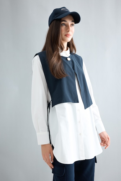 Regular Fit Poplin Long Sleeve Tunic