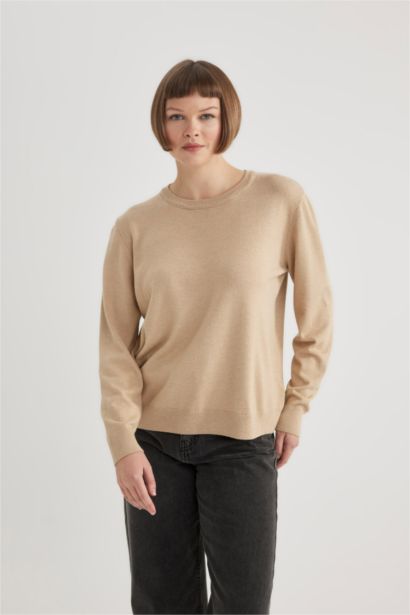 Regular Fit V Neck Premium Soft Wool Pullover