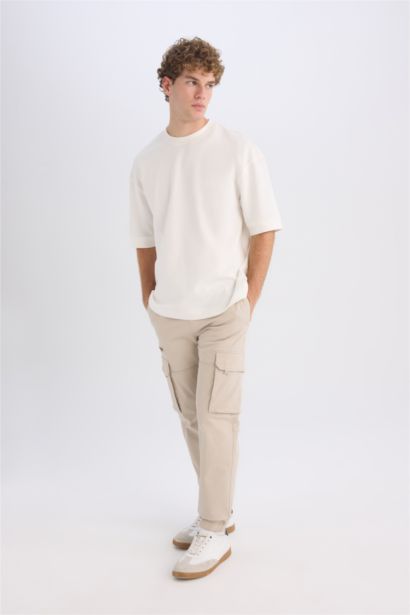 Regular Kargo Cepli Gabardin Jogger Pantolon