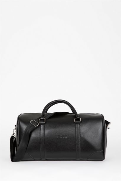 Faux Leather Sports And Travel Bag