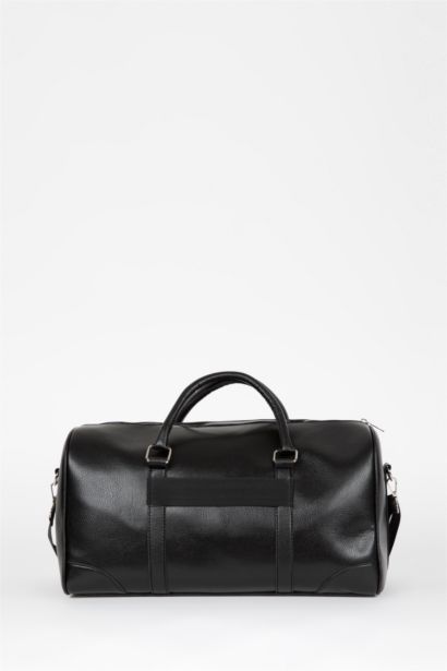 Faux Leather Sports And Travel Bag