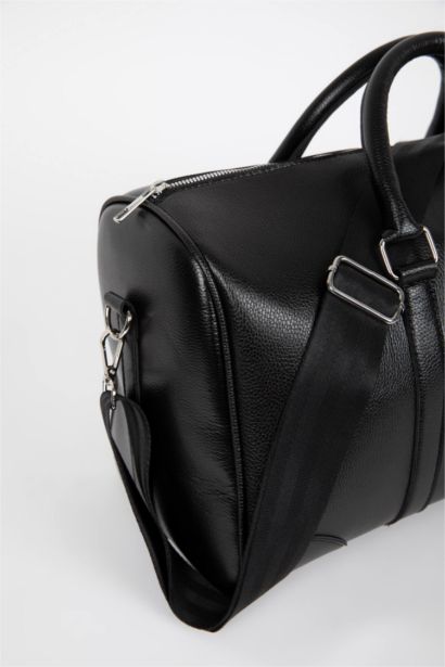 Faux Leather Sports And Travel Bag