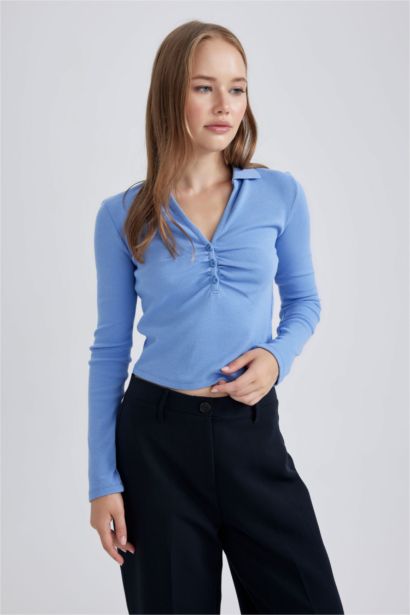 تي شيرت كم طويل سليم فيت