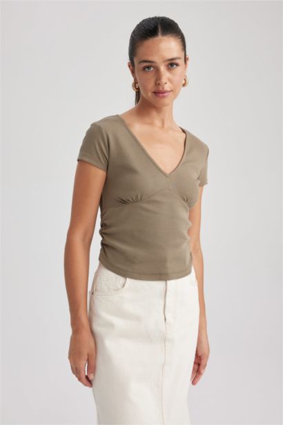 تيشيرت مضلع سليم فيت بياخة V