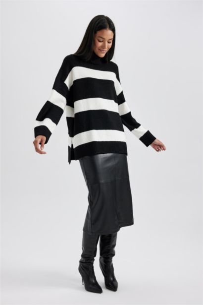 Спідниця миди спıдниця олıывець нормальна посадка зі штучної шкіри