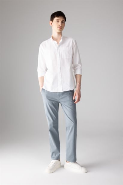 بنطلون سادة جبردين قصة عادية بجيب بسحاب