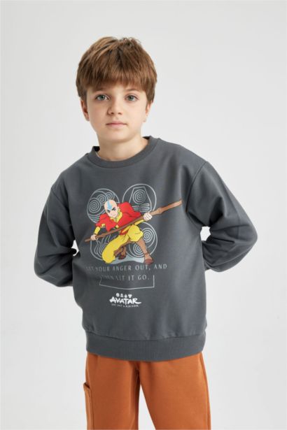 Regular Fit Avatar The Last Airbender Licensed Hooded Sweatshirt