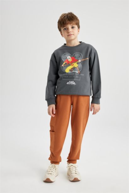 Regular Fit Avatar The Last Airbender Licensed Hooded Sweatshirt