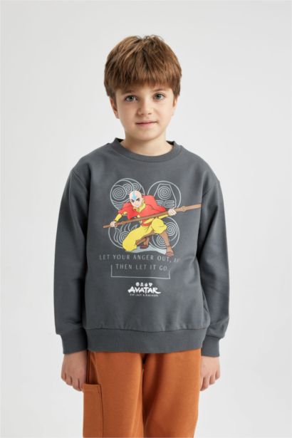 Regular Fit Avatar The Last Airbender Licensed Hooded Sweatshirt