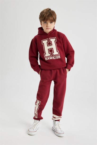 Boy Printed Thick Sweatpants