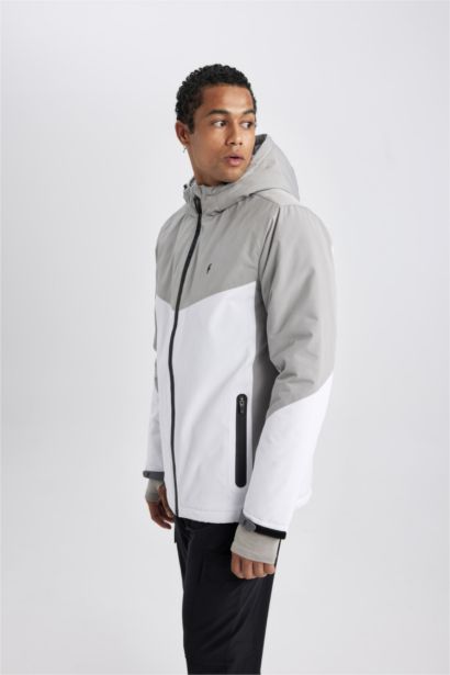 Water Repellent Zipper Puffer Jacket