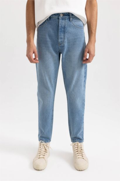 سروال جينز سليم فيت برجل ضيق