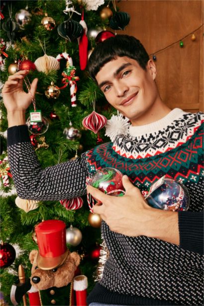 стандарт пішім дөңгелек жаға трикотаж Пулловер