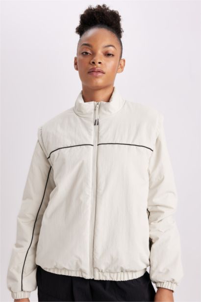 Su İtici Fermuarlı Mont