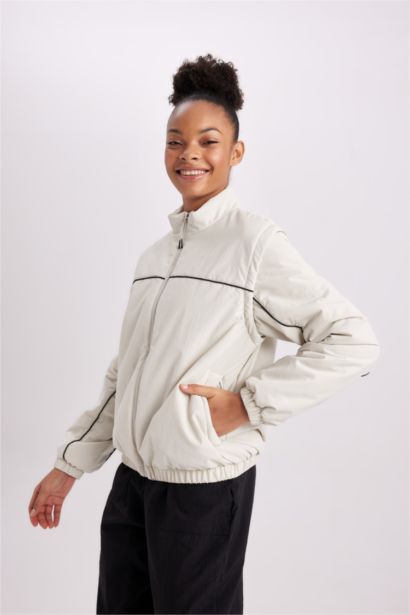 Su İtici Fermuarlı Mont