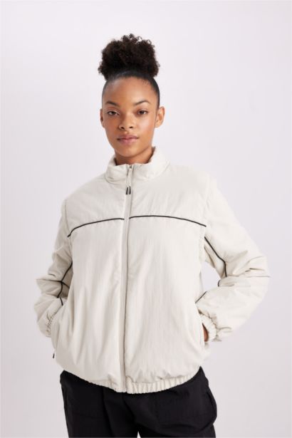 Su İtici Fermuarlı Mont