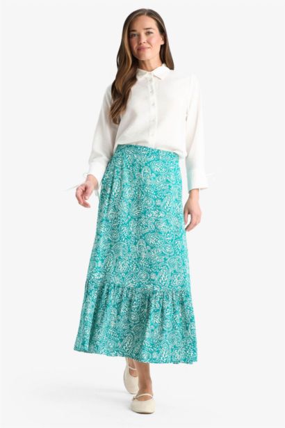 Printed Maxi Skirt