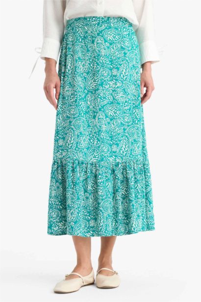 Printed Maxi Skirt