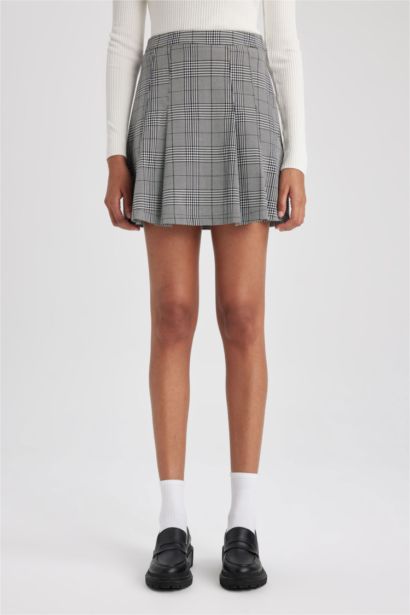 чек бүрме қысқа ұзындық Тоқылған юбка