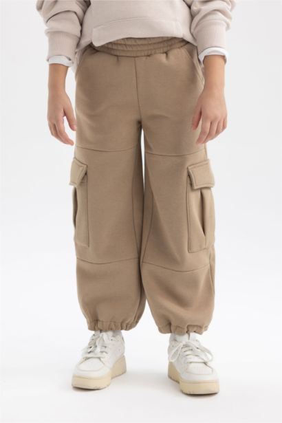 Girl Cargo Fit Thick Sweatpants