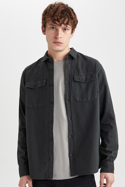 Regular Fit Cotton Long Sleeve Shirt