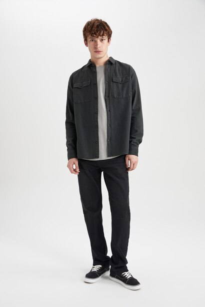 Regular Fit Cotton Long Sleeve Shirt