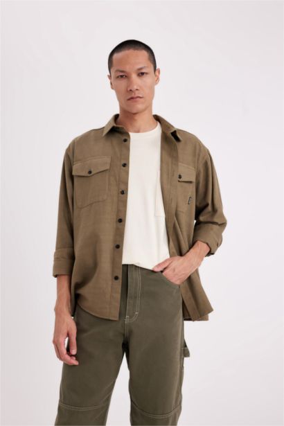 Regular Fit Cotton Long Sleeve Shirt
