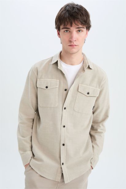Regular Fit Cotton Long Sleeve Shirt