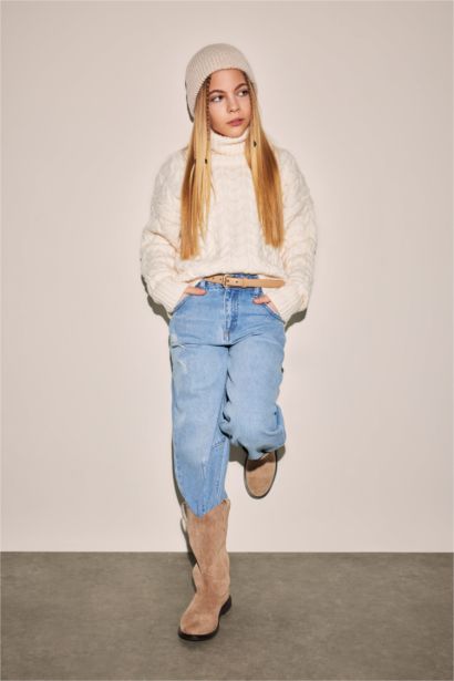 Girl Slouchy Oval Leg Trousers