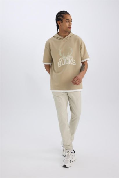 بنطلون جوجر منسوج سليم فيت بجيوب من DeFactoFit