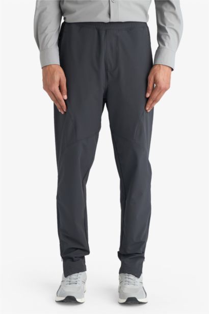 Slim Fit Woven Zipper Jogger