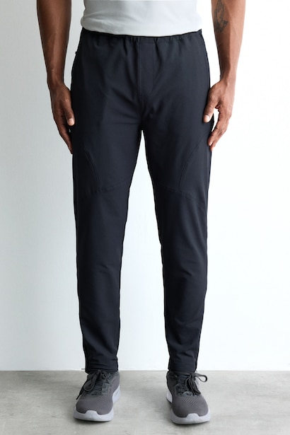 Тканые джоггеры Slim Fit с двумя карманами и молниями внизу