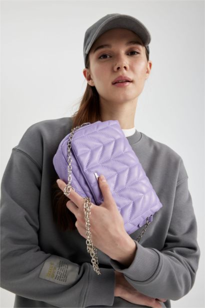 Faux Leather Crossbody Bag