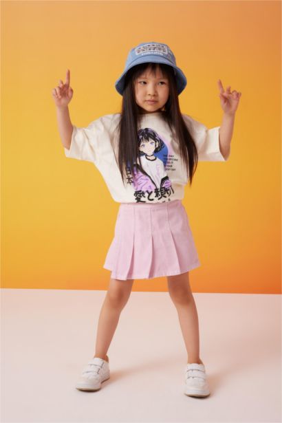 Girl Gabardine Regular Fit Skirt