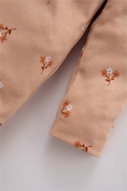 Baby Girl Newborn Floral Jumpsuit Hair Band 2 Set