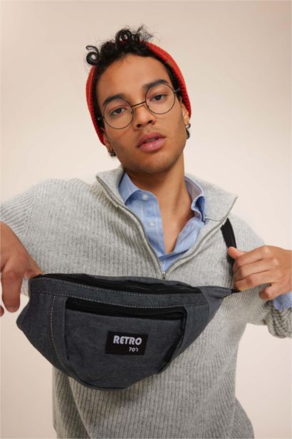 Denim Look Waist Bag
