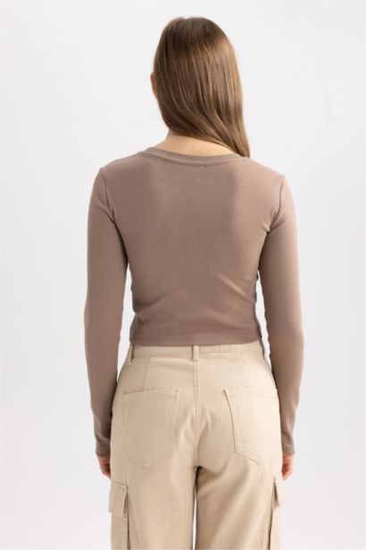 Slim Fit Camisole Long Sleeve T-Shirt