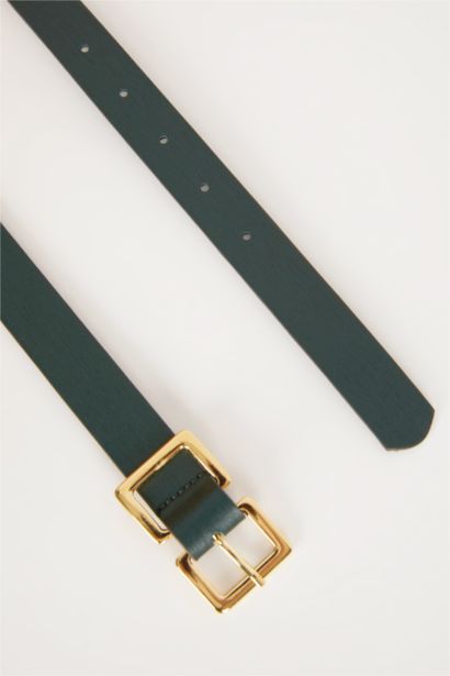 Kadın Suni Deri Jean Kemeri