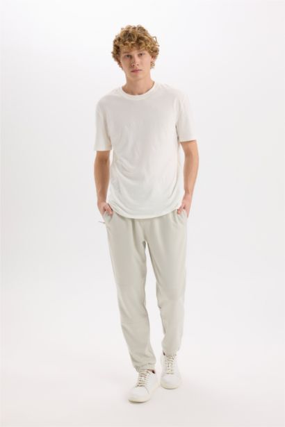 Regular Fit Zipper Pocket Trousers