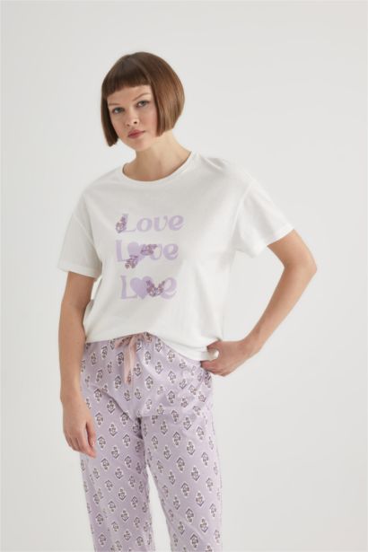 طقم قصة عادية نص كم - قطعتين